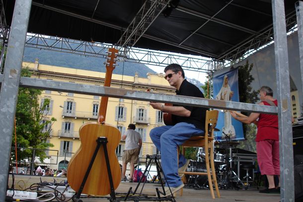 Tullio Bellocco a Como - sound check